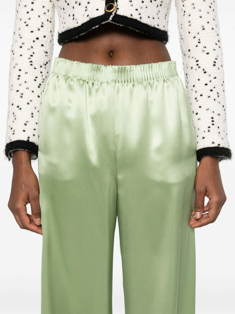 Valentino Valentino wide leg silk trousers