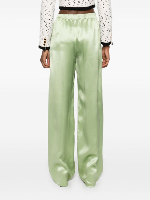 Valentino Valentino wide leg silk trousers