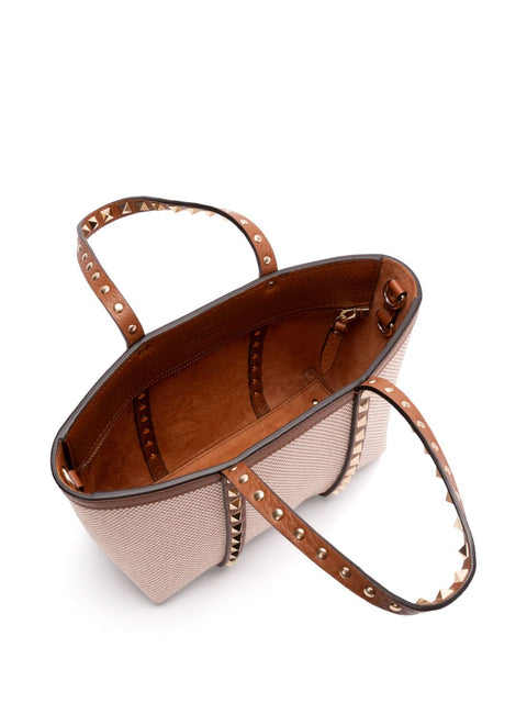 Valentino Garavani Valentino Garavani Rockstud canvas mini tote bag