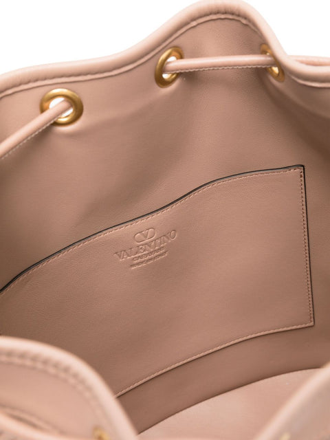 Valentino Garavani Valentino Garavani Quiltie 67 leather bucket bag