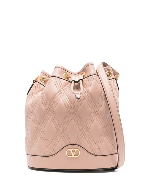 Valentino Garavani Valentino Garavani Quiltie 67 leather bucket bag