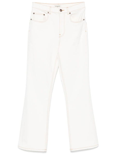 Tory Burch Tory Burch denim jeans - white
