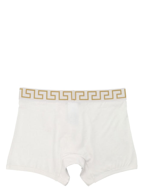 Versace Versace Greca border trunks in white