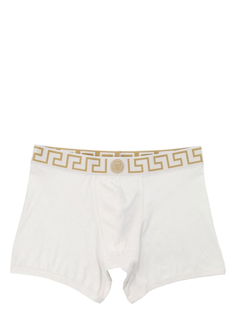 Versace Versace Greca border trunks in white