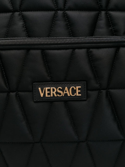 Versace Versace logo-lettering backpack