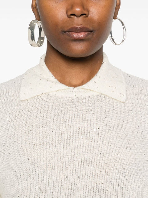 Fabiana Filippi Fabiana Filippi sequin-embellished T-shirt