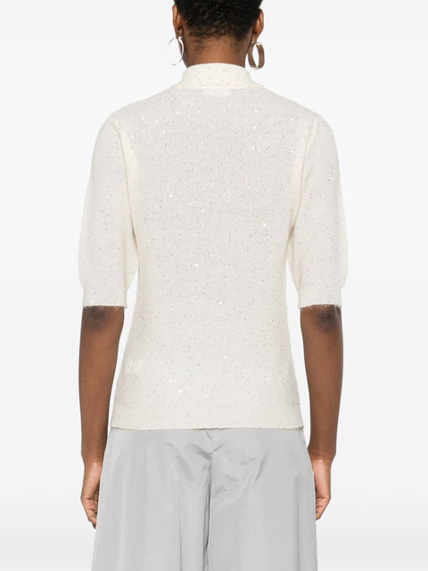 Fabiana Filippi Fabiana Filippi sequin-embellished T-shirt