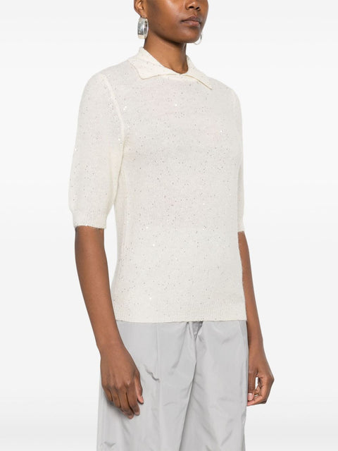 Fabiana Filippi Fabiana Filippi sequin-embellished T-shirt