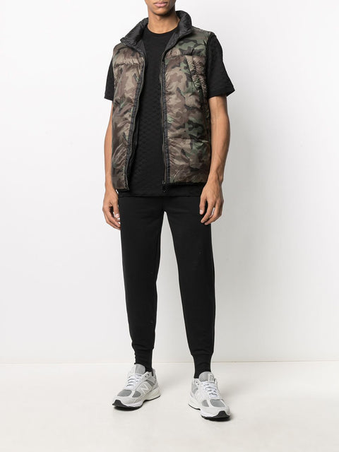 Emporio Armani Emporio Armani Mercerised-jersey T-shirt with all-over jacquard eagle