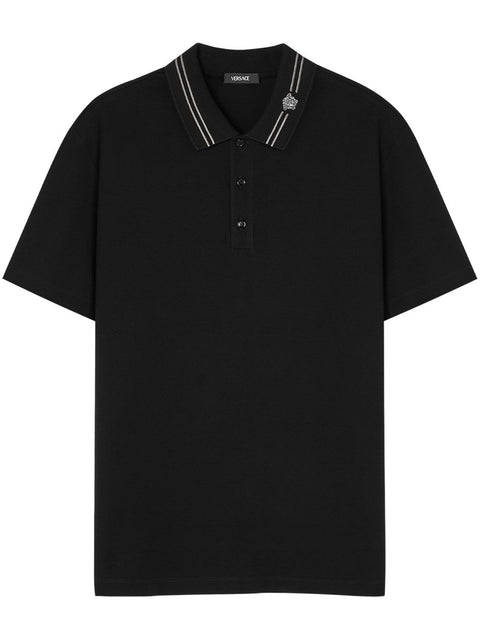 Versace Versace Medusa embroidered polo