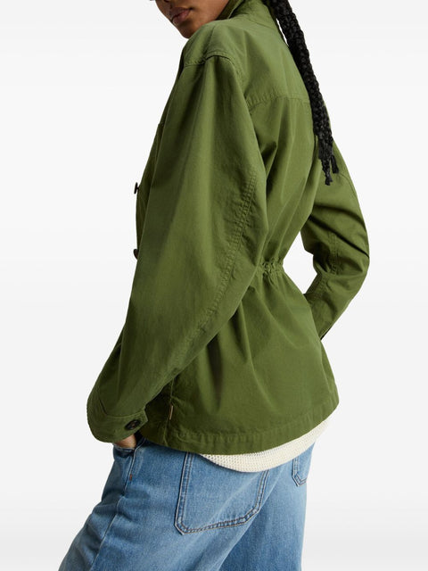 Woolrich Woolrich Garment-Dyed Pure Cotton Overshirt green