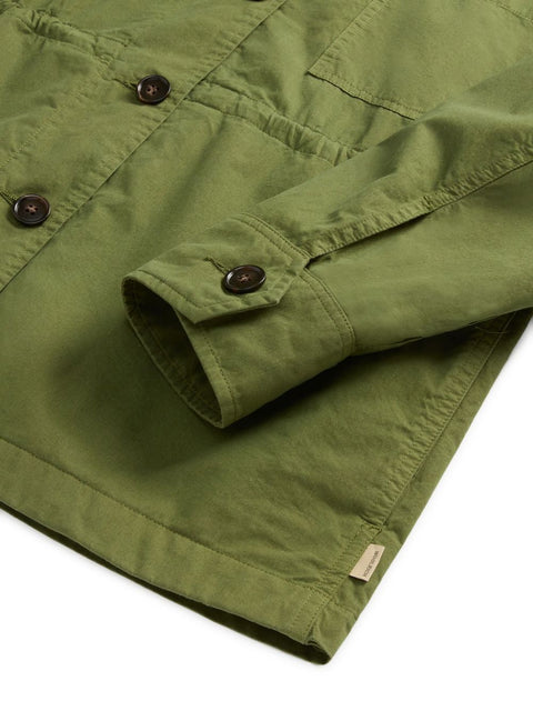Woolrich Woolrich Garment-Dyed Pure Cotton Overshirt green