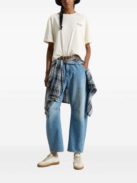 Woolrich Woolrich Pure Pima Cotton T-Shirt with Logo