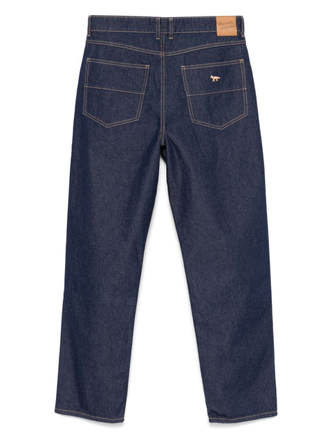 Maison Kitsune Maison Kitsune Mid-Rise Straight Pants