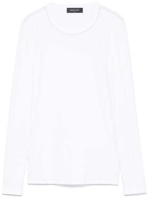 Fabiana Filippi Fabiana Filippi T-shirt With Diamond Thread Detail
