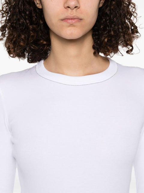 Fabiana Filippi Fabiana Filippi T-shirt With Diamond Thread Detail