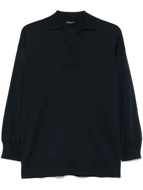 Fabiana Filippi Fabiana Filippi Wool and cotton blend polo shirt