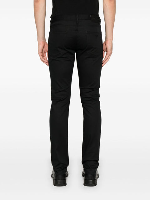 Emporio Armani Emporio Armani Slim jeans with logo plaque