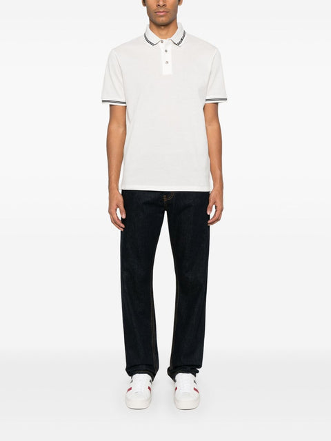 Emporio Armani Emporio Armani Piqué polo shirt with piped collar