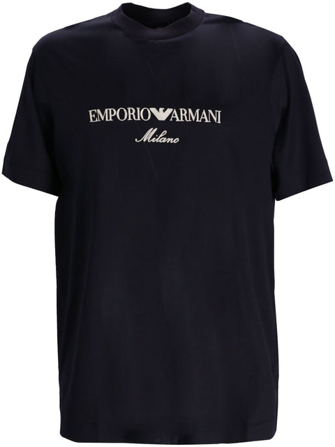 Emporio Armani Emporio Armani ASV logo embroidery T-shirt
