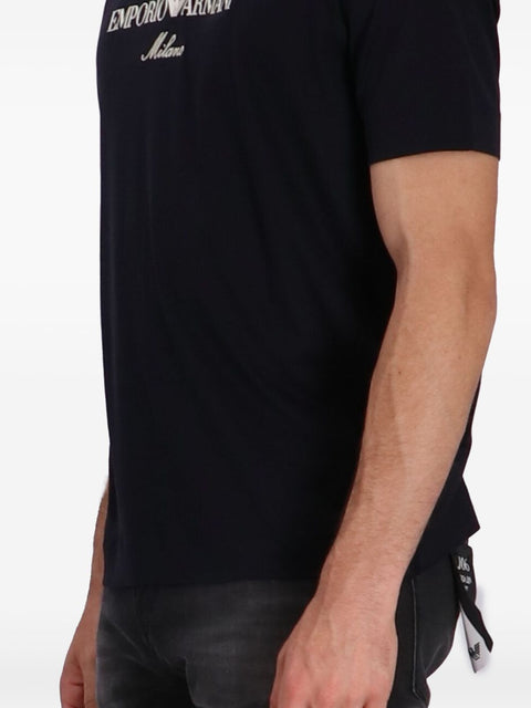 Emporio Armani Emporio Armani ASV logo embroidery T-shirt