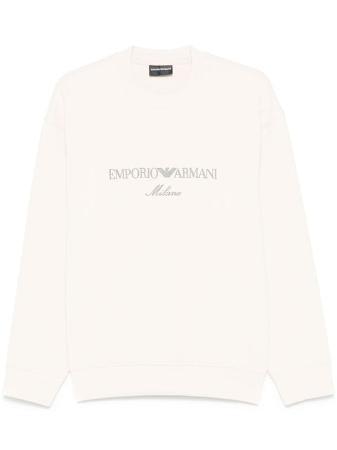 Emporio Armani Emporio Armani Double jersey sweatshirt with ASV logo embroidery