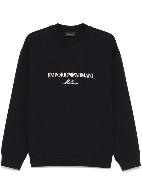Emporio Armani Emporio Armani ASV Double-jersey sweatshirt with logo embroidery