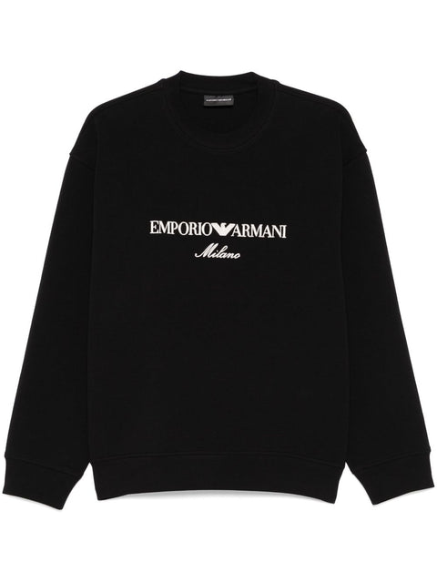 Emporio Armani Emporio Armani ASV Double-jersey sweatshirt with logo embroidery