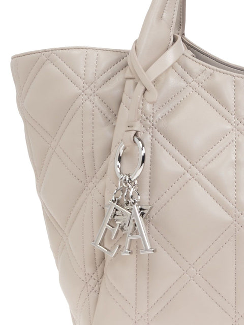 Emporio Armani Emporio Armani Quilted nappa leather-effect shopper bag