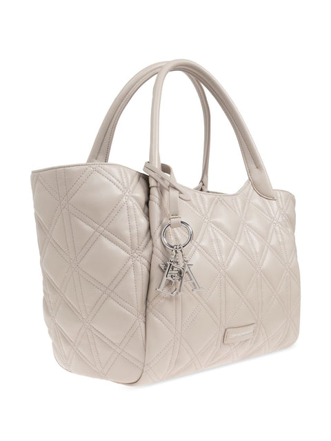 Emporio Armani Emporio Armani Quilted nappa leather-effect shopper bag