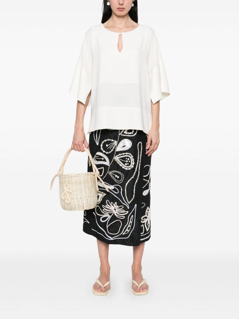 Alberto Biani Alberto Biani Blouse with teardrop opening