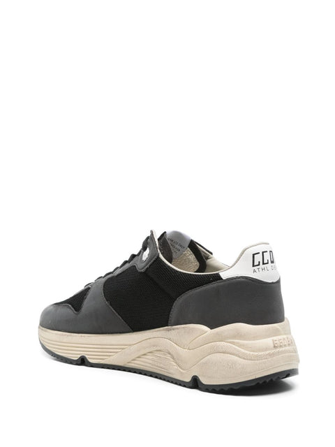 Golden Goose Golden Goose Running Sole Sneaker in nylon and nappa with silver leather star