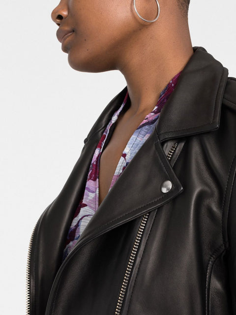 Iro Iro Biker jacket with peak lapels