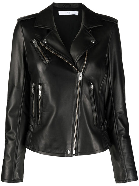 Iro Iro Biker jacket with peak lapels