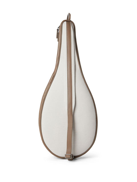 Brunello Cucinelli Brunello Cucinelli Canvas racket holder with logo
