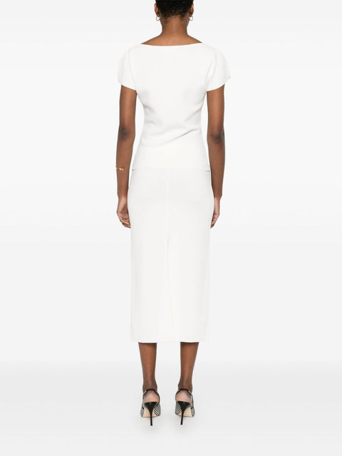 Parosh Parosh boat neck top