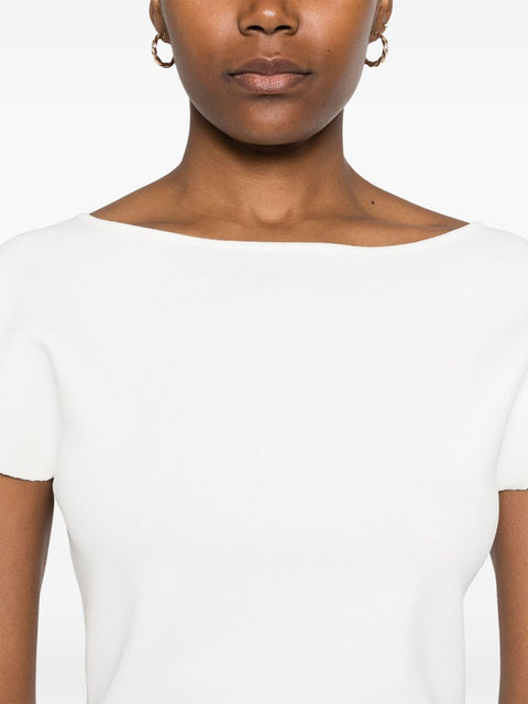 Parosh Parosh boat neck top