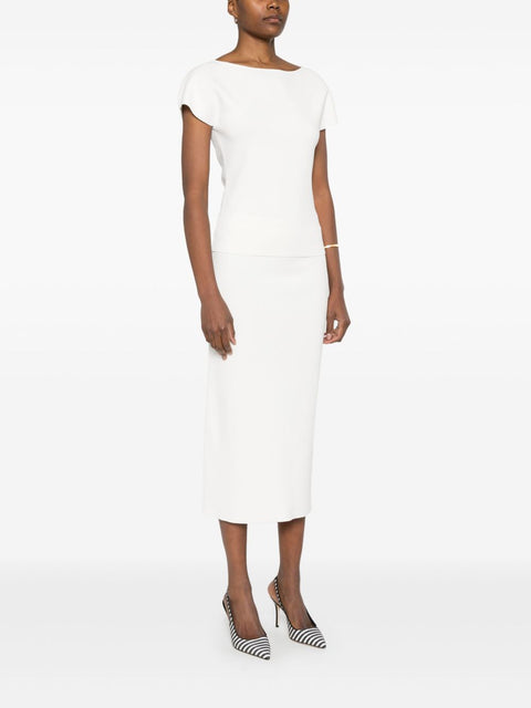 Parosh Parosh boat neck top