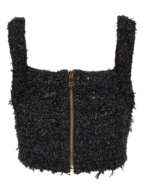 Balmain Balmain Lurex Tweed Top