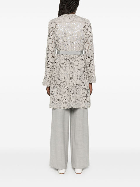 Parosh Parosh macramé coat