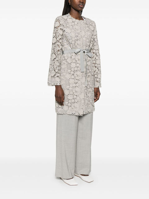 Parosh Parosh macramé coat