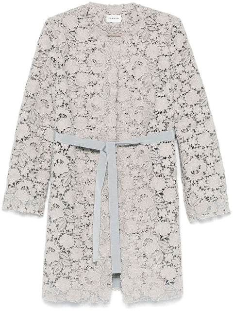 Parosh Parosh macramé coat