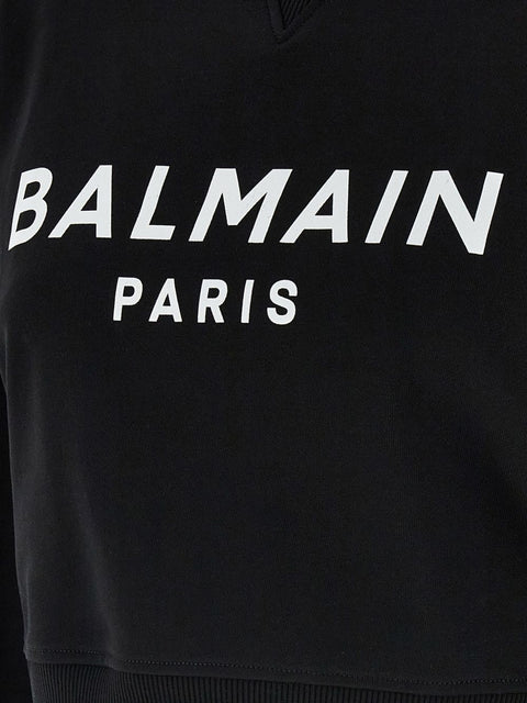 Balmain Balmain logo print cotton sweatshirt