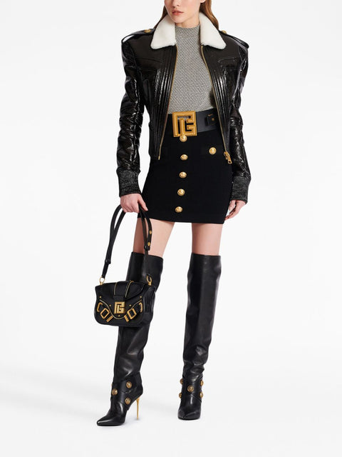 Balmain Balmain Button Embellished Knitted Skirt
