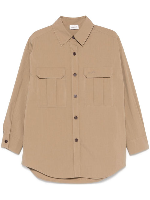 Parosh Parosh logo-embroidered shirt