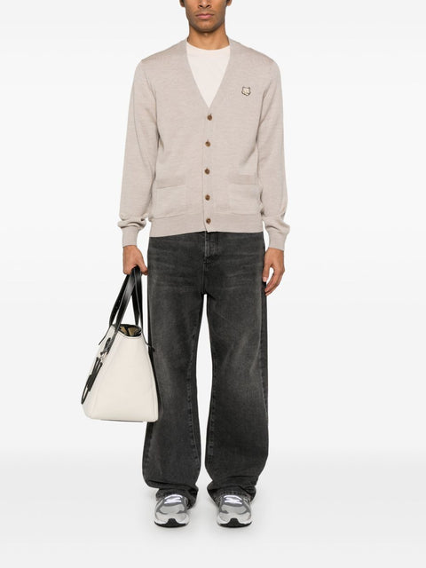 Maison Kitsune Maison Kitsune fox motif cardigan