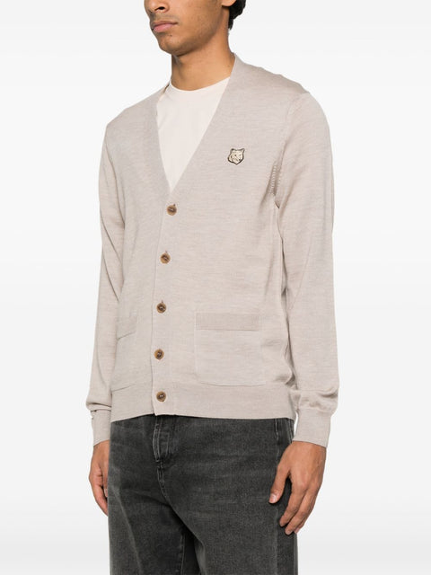 Maison Kitsune Maison Kitsune fox motif cardigan