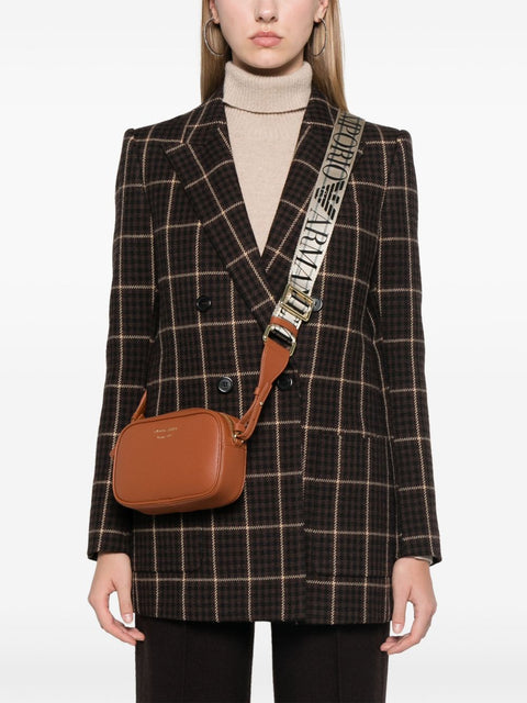 Emporio Armani Emporio Armani embossed logo shoulder bag