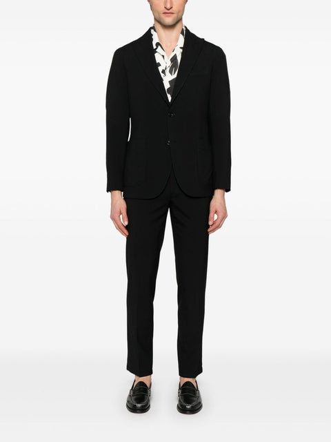Boglioli Boglioli Single Breasted Two Button Navy Blue Suit