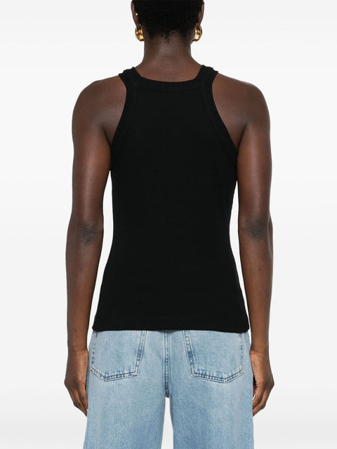 Closed Closed logo-embroidered ribbed tank top